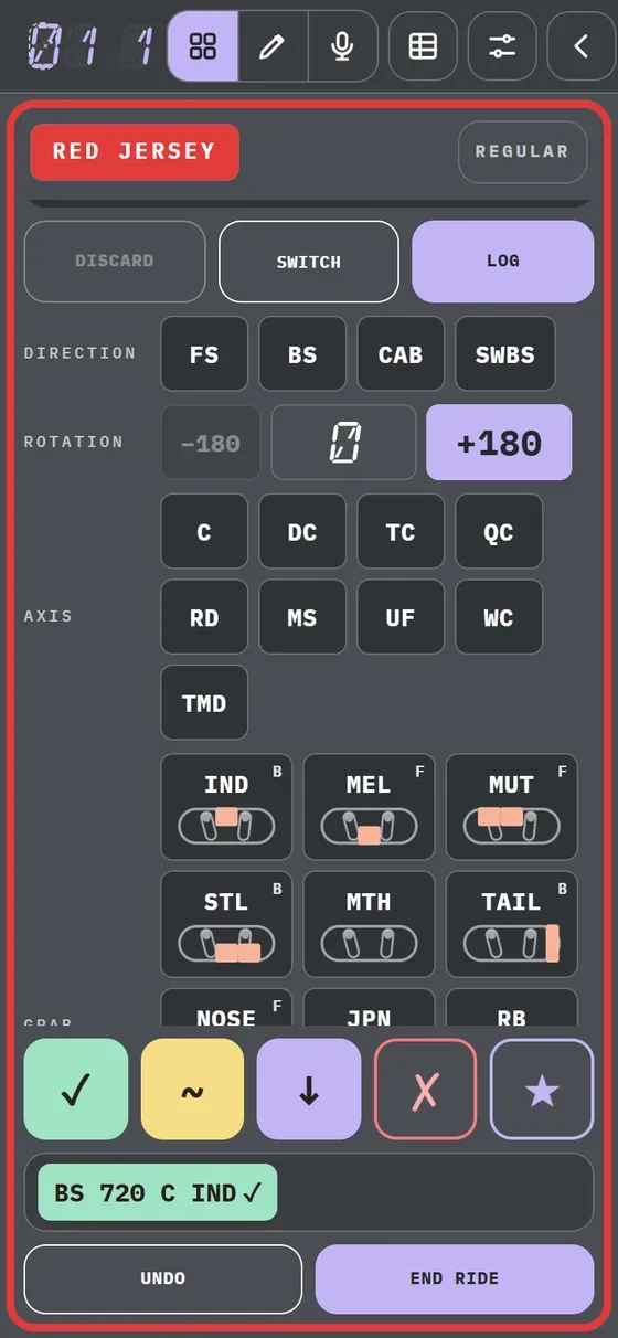 Demo in the app: Your desk · Buttons