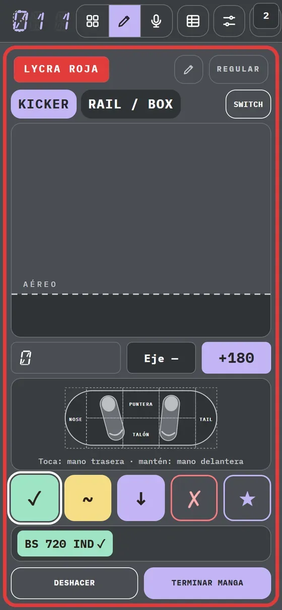 Demostración en la app: Tu desk · Gestos