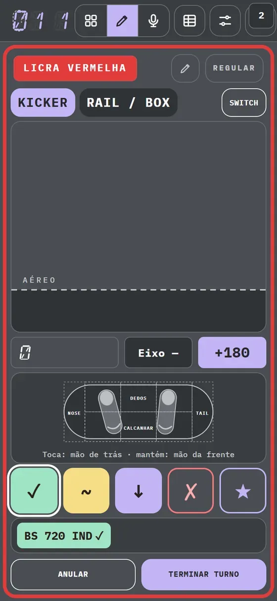 Demonstração na app: O seu desk · Desenho