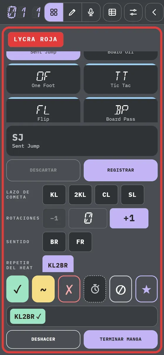 Demostración en la app: Tu desk · Botones