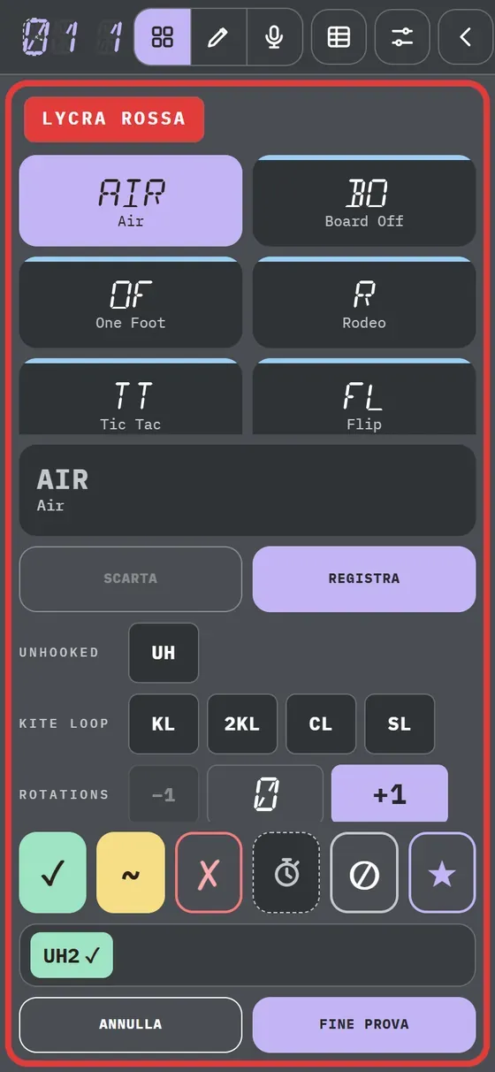 Dimostrazione nell'app: Il tuo desk · Pulsanti