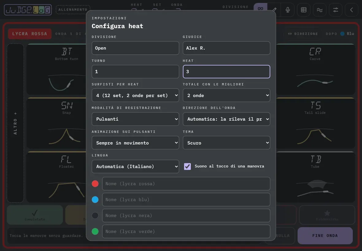 Configurare l'heat · 3/6