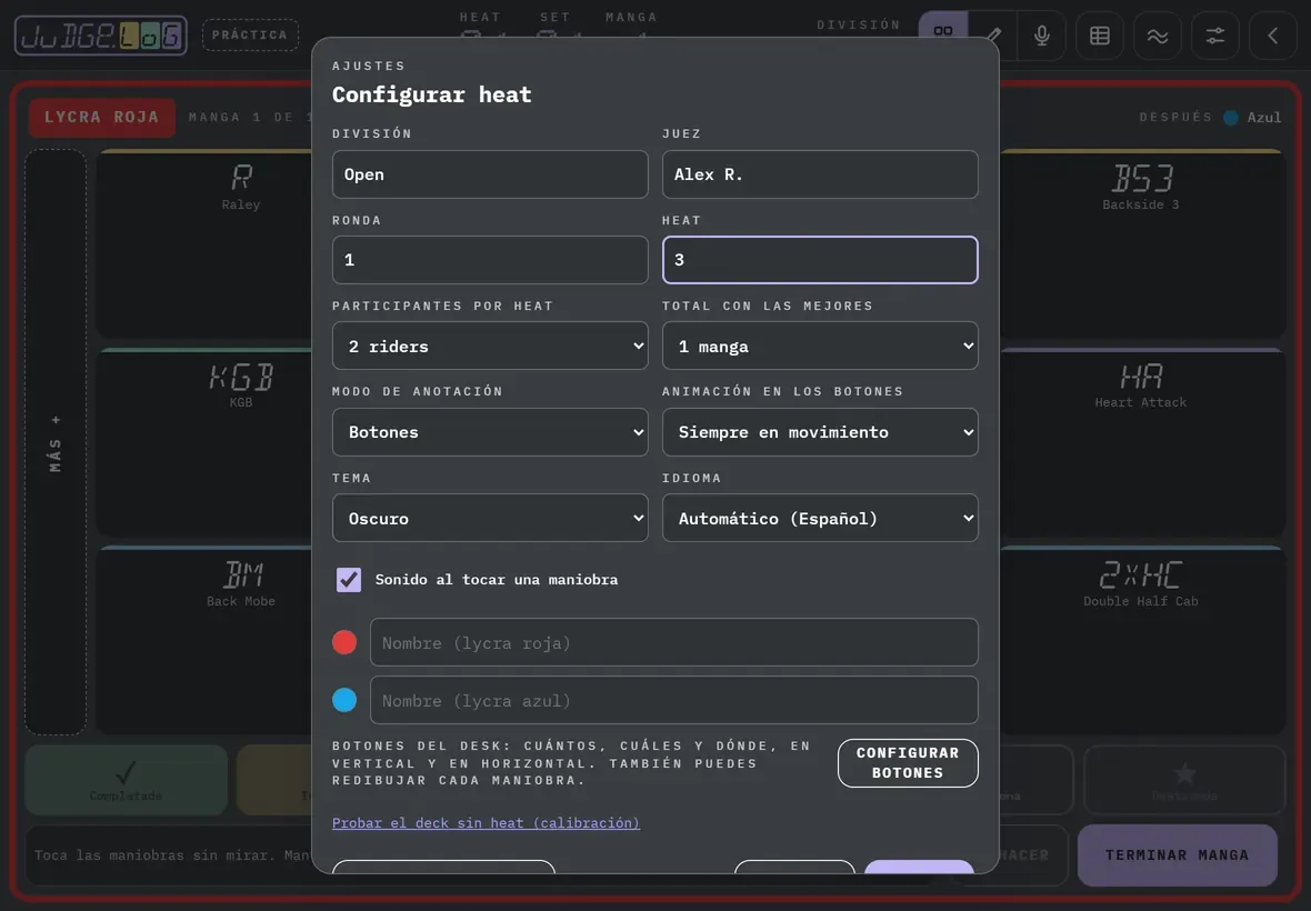 Configurar el heat · 3/6