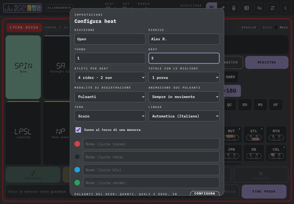 Configurare l'heat · 3/6