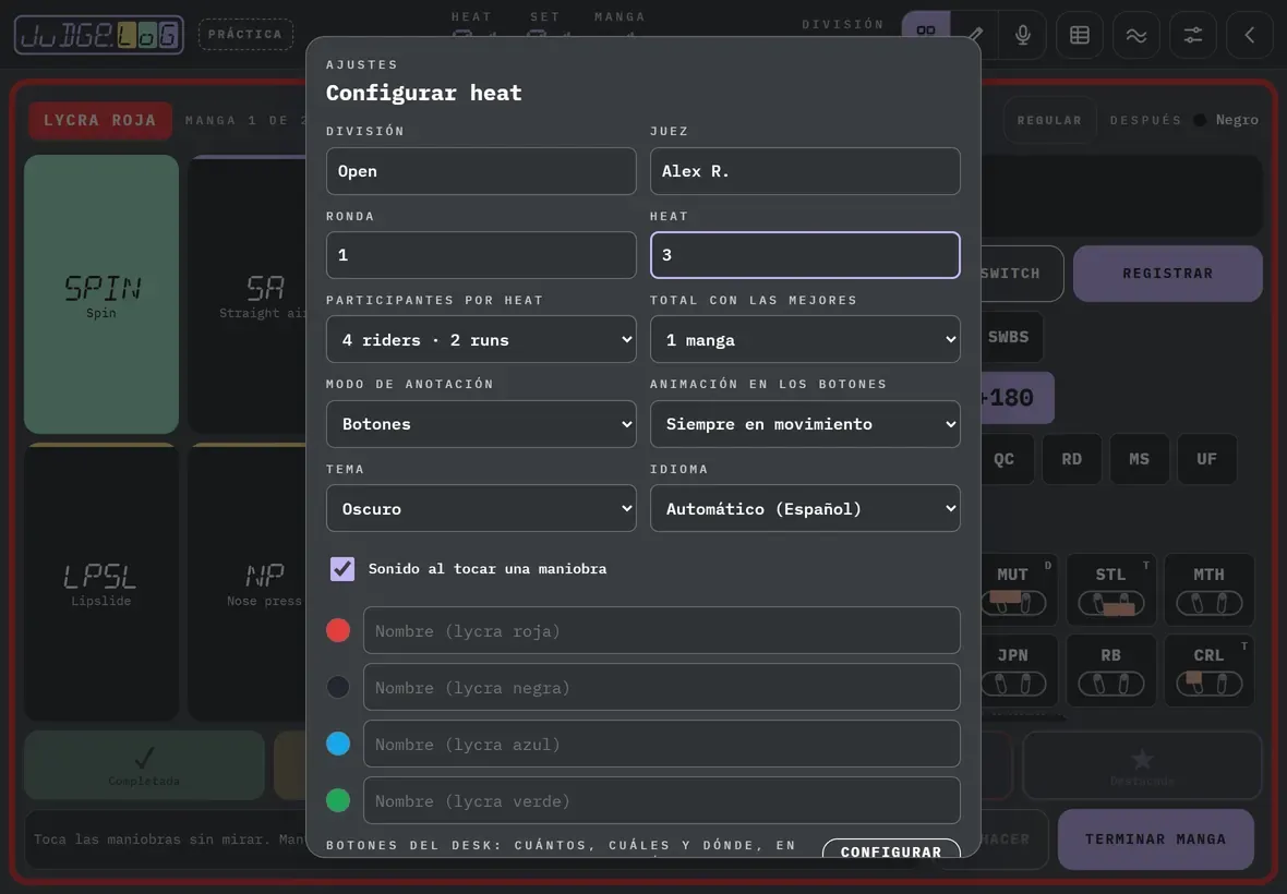 Configurar el heat · 3/6