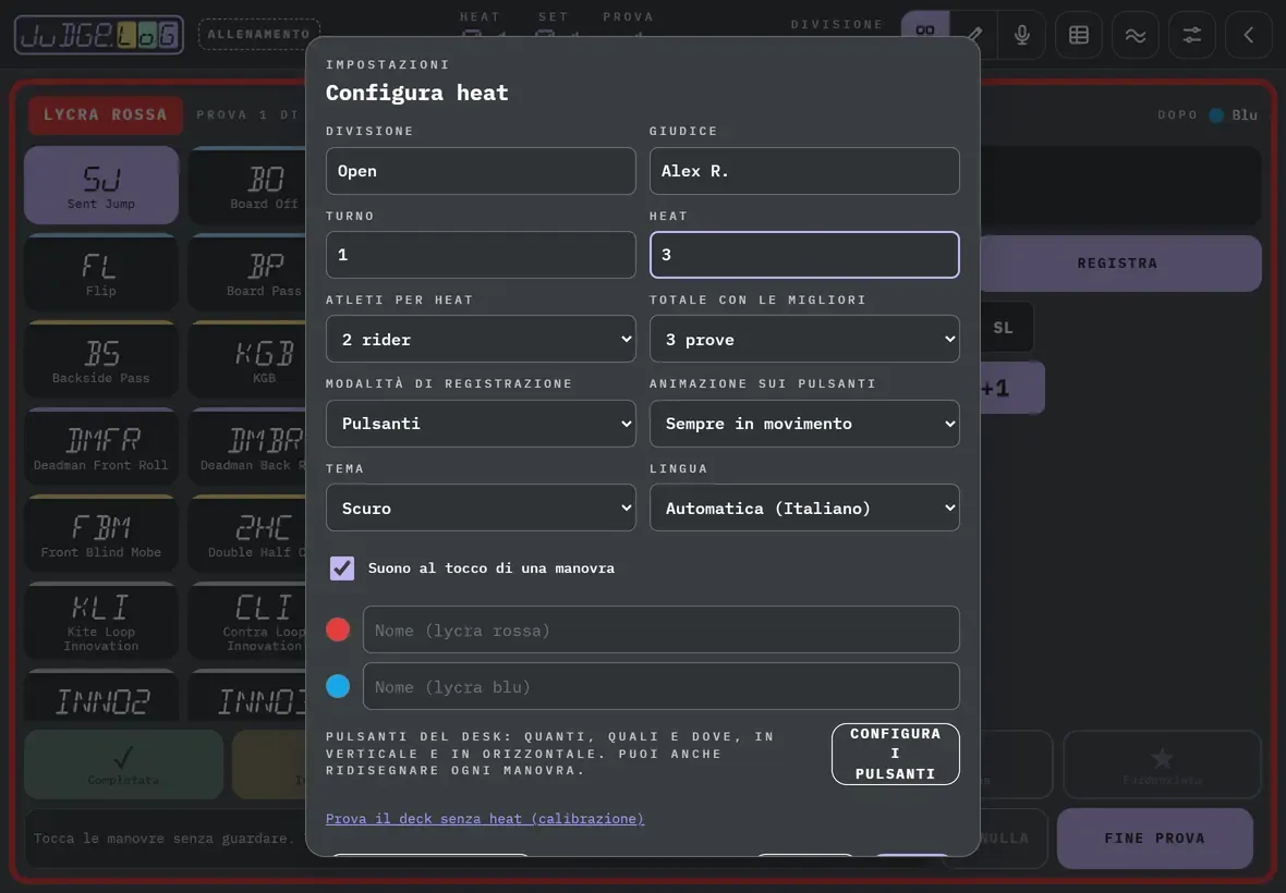 Configurare l'heat · 3/6