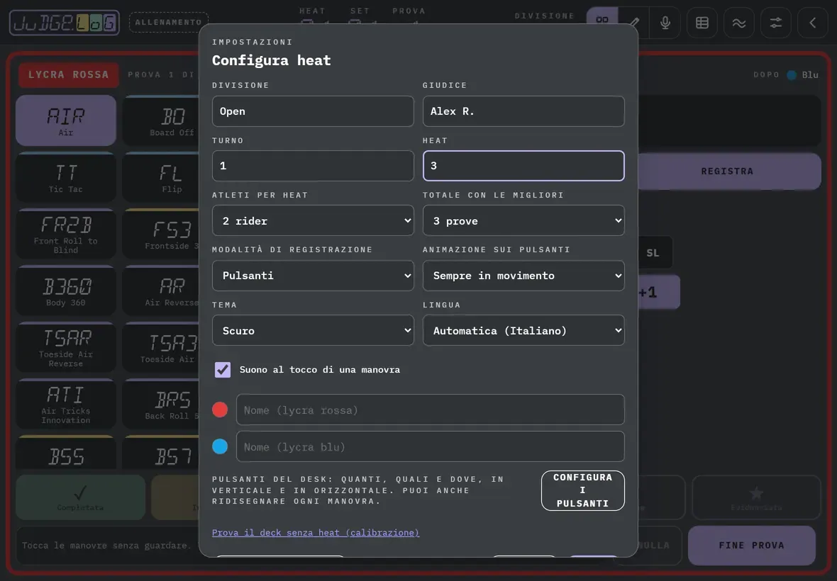 Configurare l'heat · 3/6